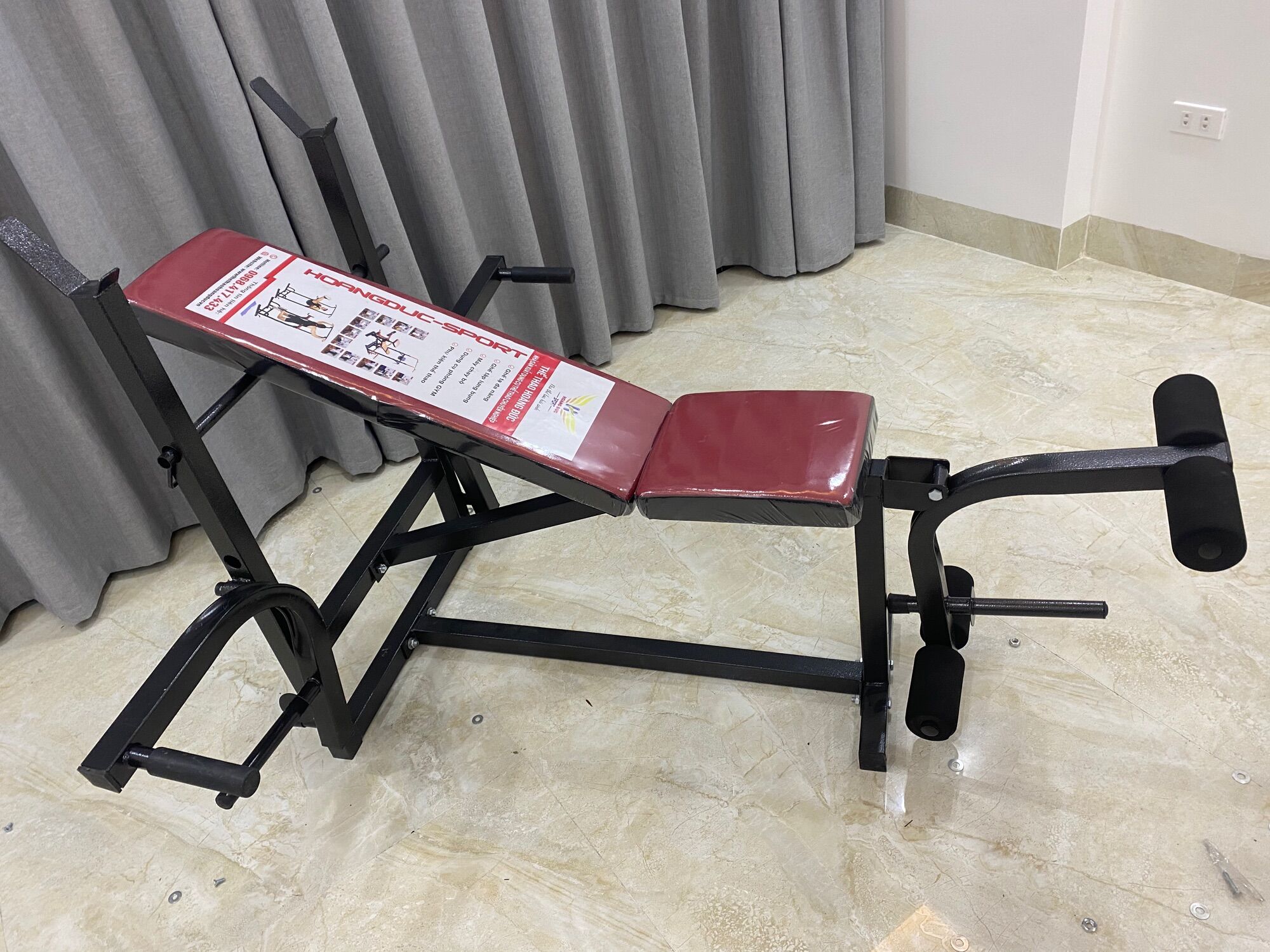 Ghế tập tạ xuki có ép