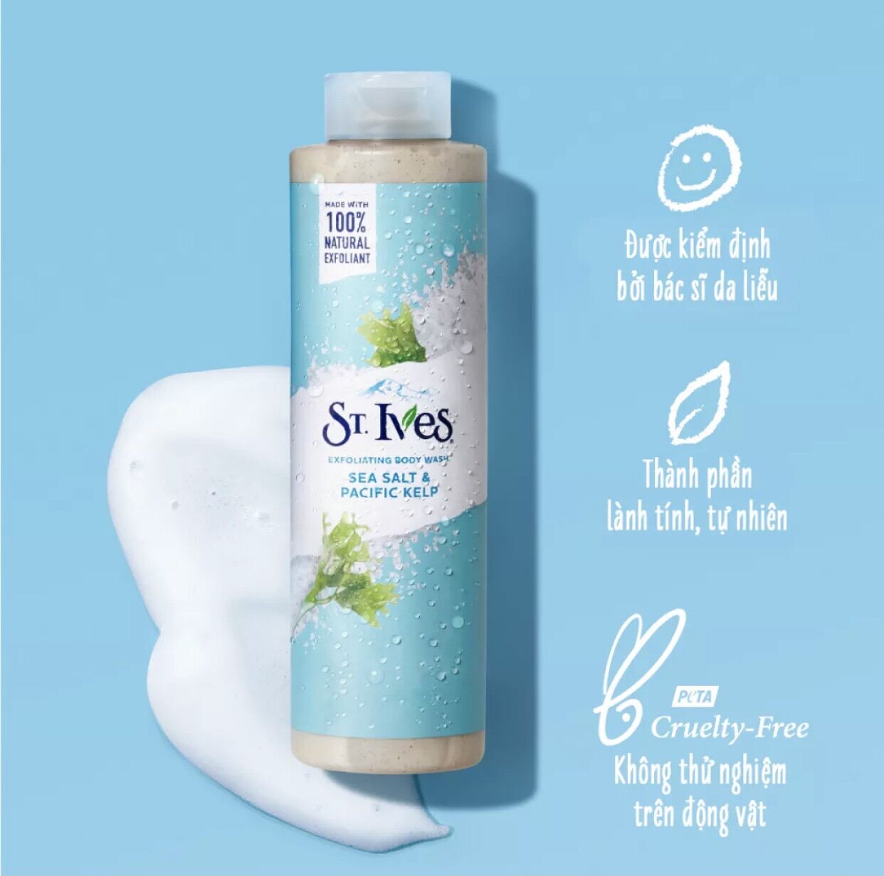 Sữa tắm dưỡng da St.Ives Muối Biển 650ml