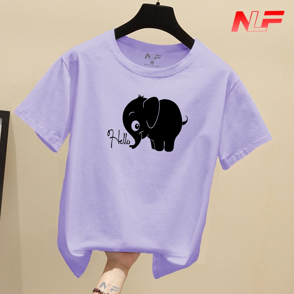 Áo Thun Nữ Tay Ngắn Form Rộng Con Voi AT-075 - NLF - Dễ Phối Trang Phục