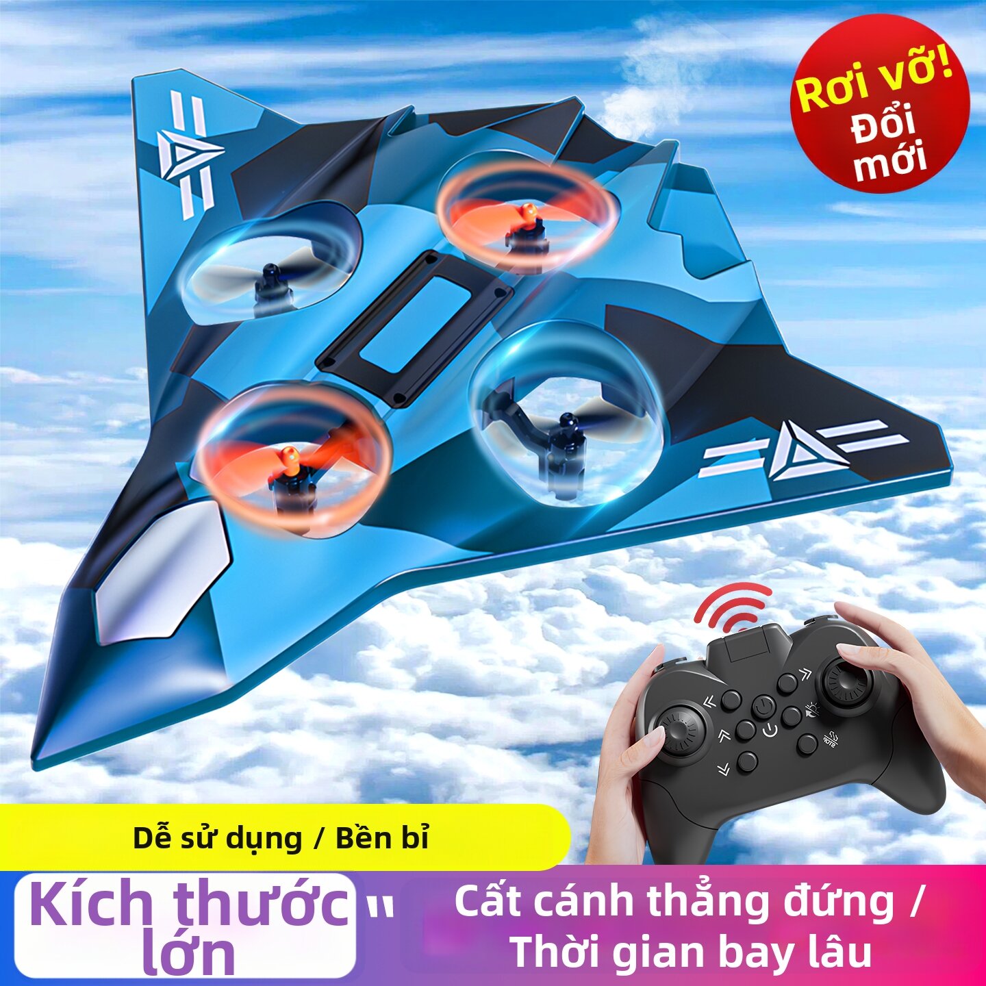 XIONGBUFAN | Đồ Chơi Máy Bay Điều Khiển Bằng Bọt Xốp Bền