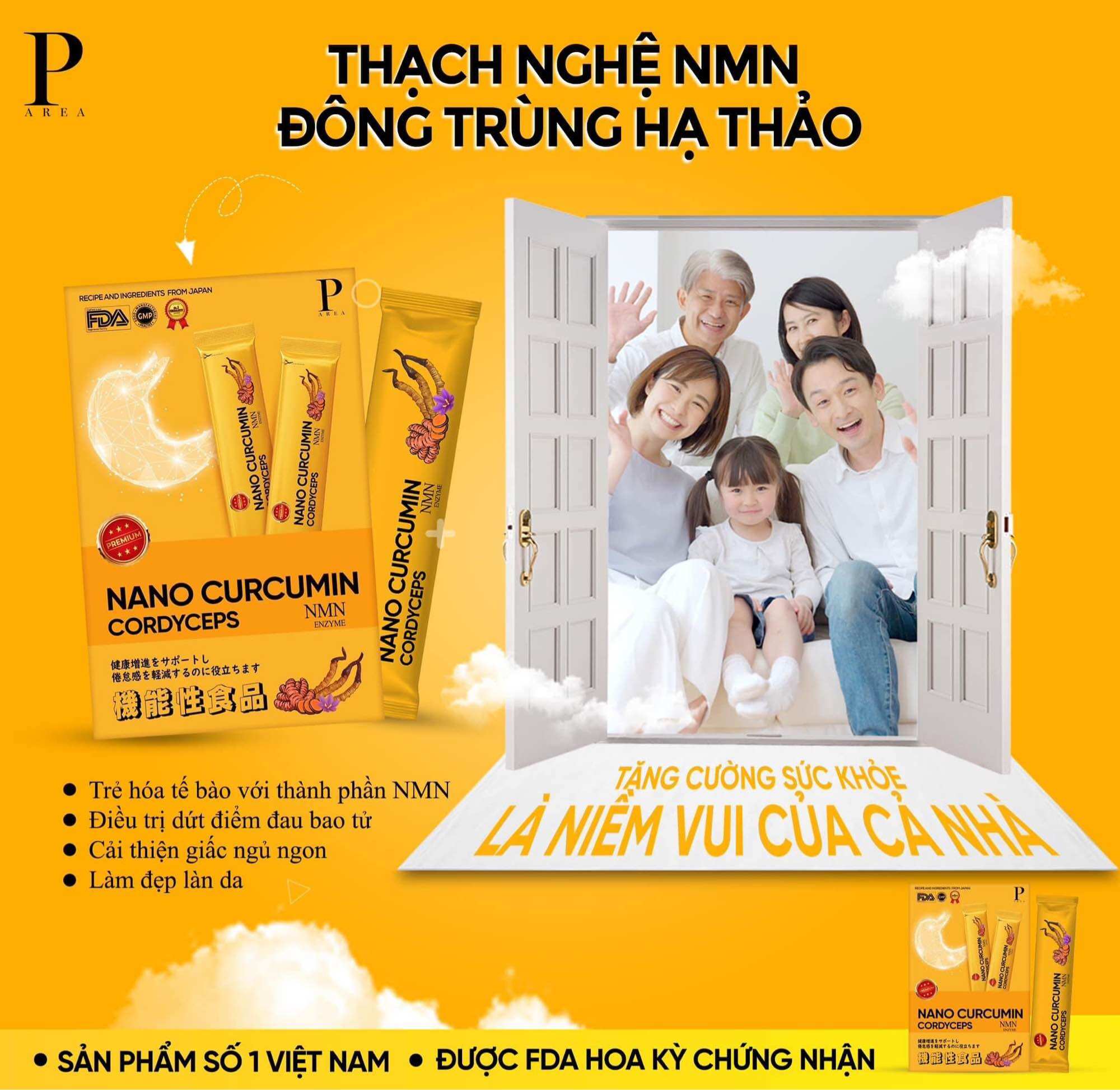 Thạch nghệ Saffron vị chuối 247 hộp 7 gói