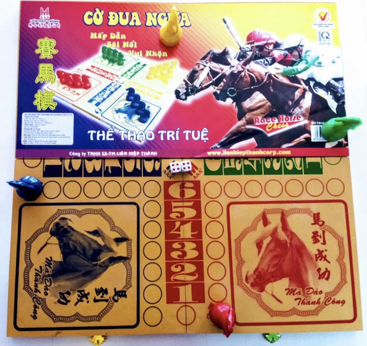 Cờ đua ngựa - Bộ bàn cờ cá ngựa lớn