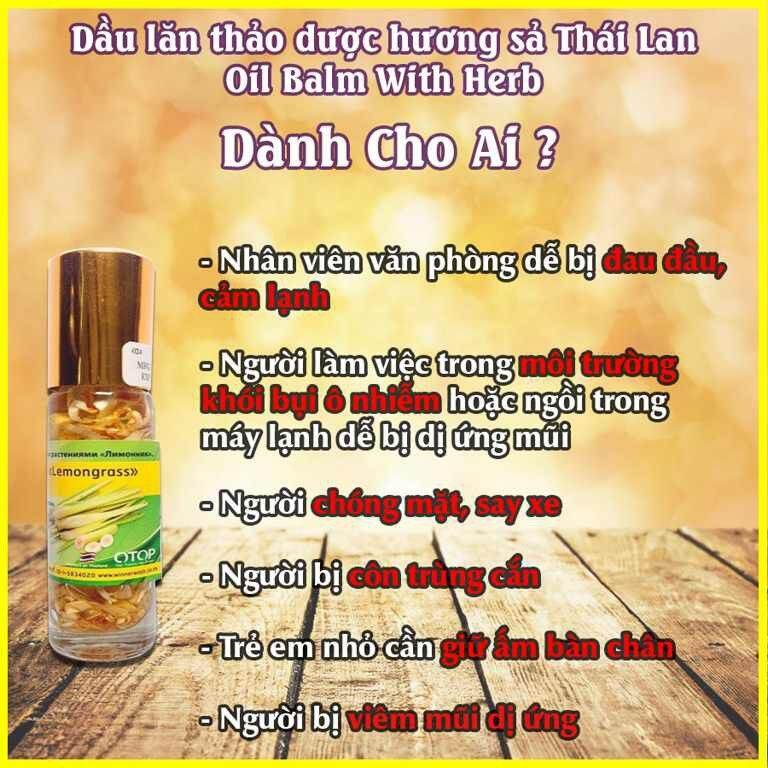 Dầu Bi Lăn Hương Sả Thái Lan