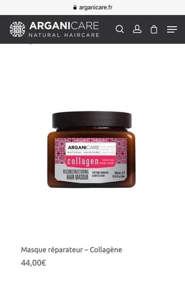 Ủ tóc Collagen Arganicare Pháp 500ml