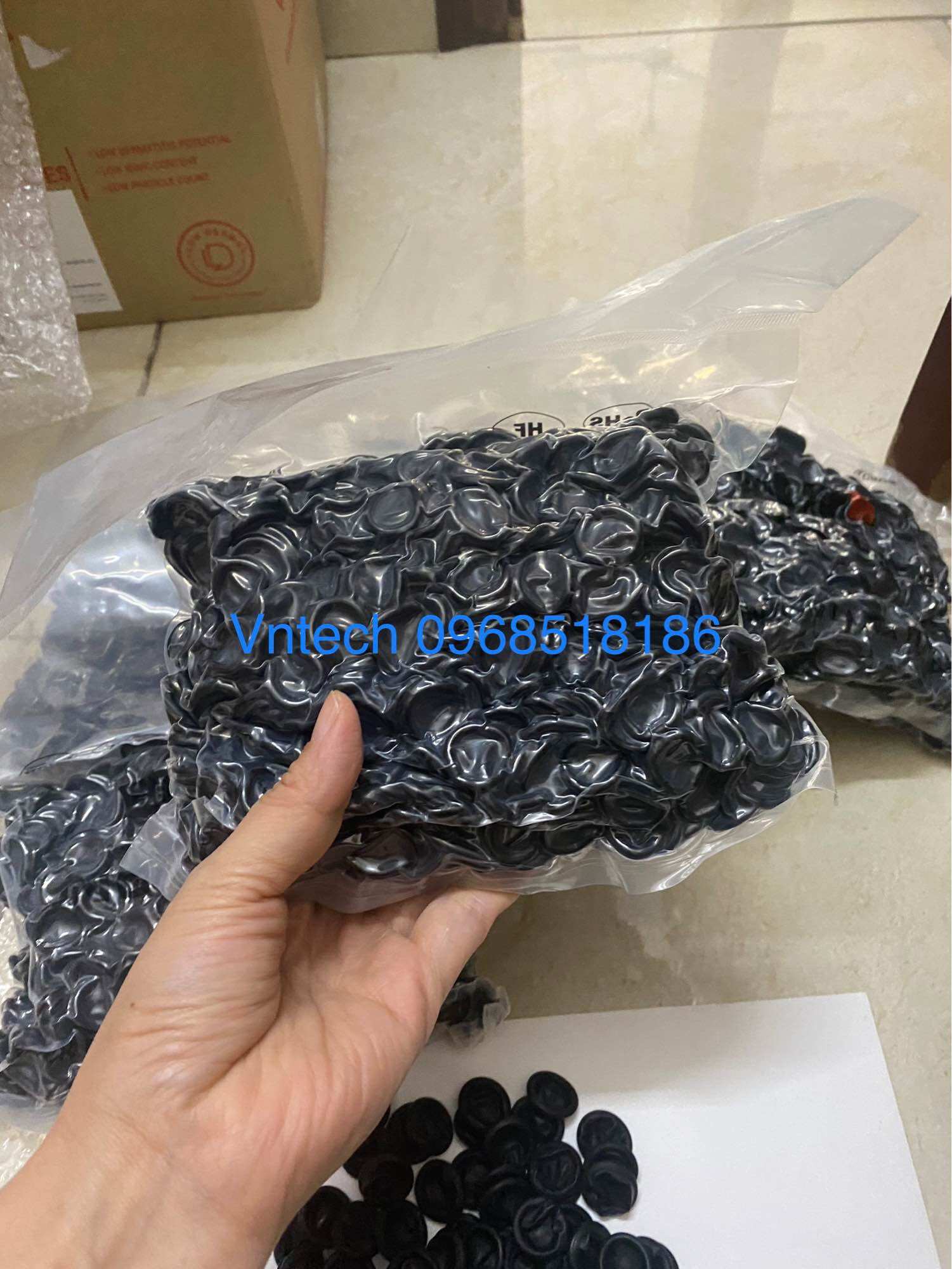 [Túi 500g~1000c] Bao ngón chống tĩnh điện màu đen