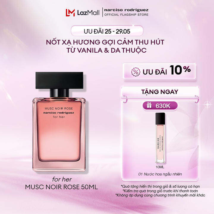 Nước Hoa Narciso Rodriguez Musc Noir Rose For Her Eau De Parfum 50ml