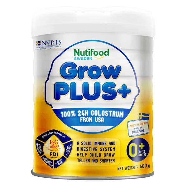 Sữa bột nuti Growplus vàng số 0+ 400g