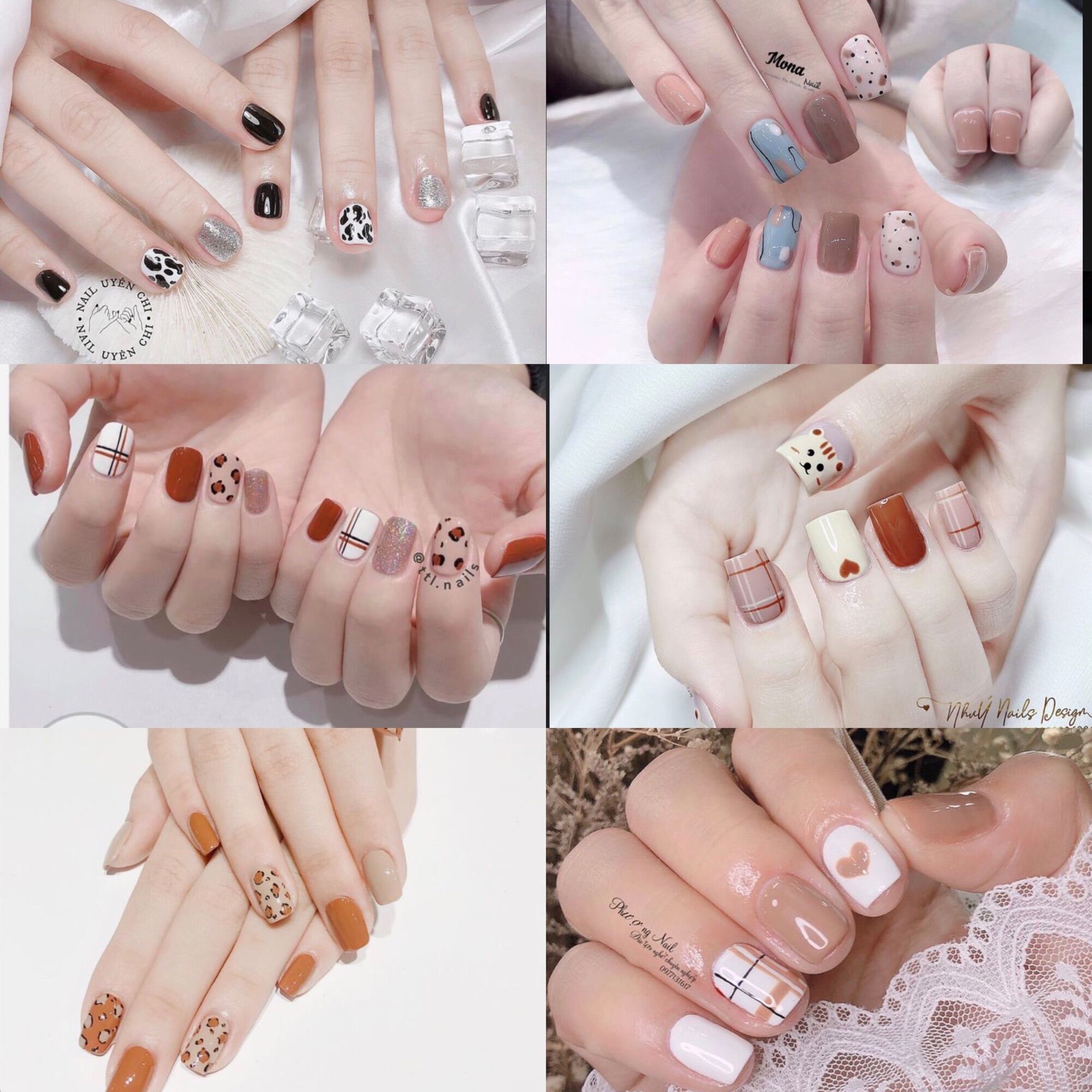 (Freeship + Quà Tặng ) Móng Tay Giả Đơn Giả / Nailbox / Nail Giả Thiết Kế / Nail Dễ Thương / Móng Tay Giả Kute ( Bộ 24 Móng Kèm Keo Dũa)