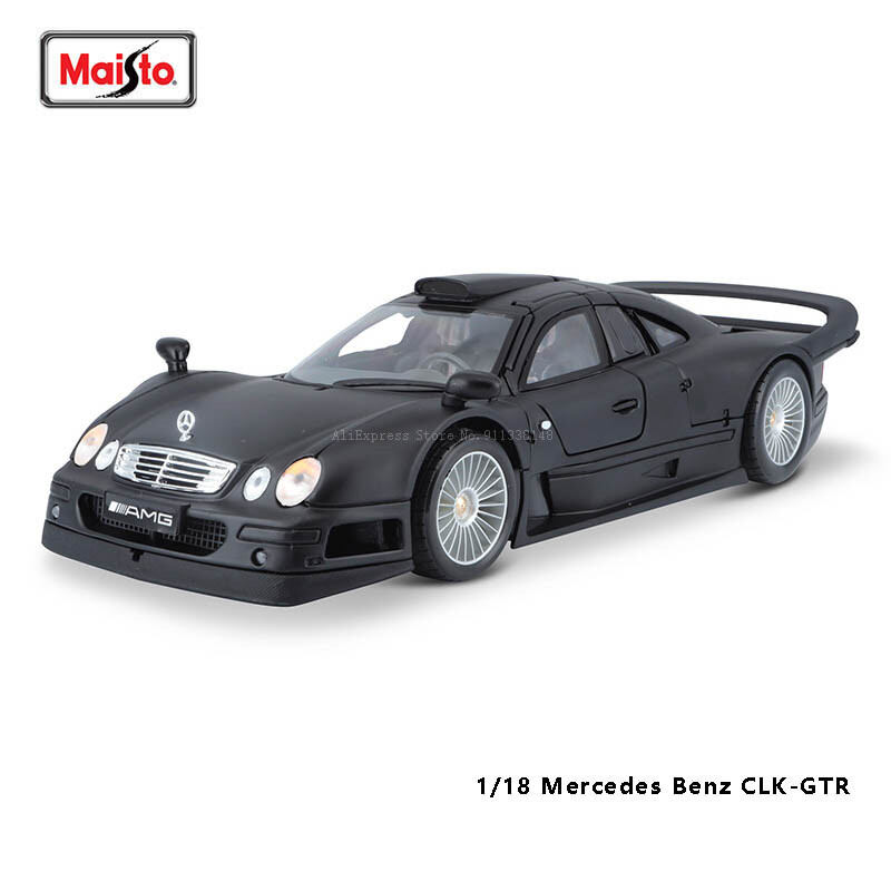 Mô Hình Xe Hơi Hợp Kim Cổ Điển Maisto Tỷ Lệ 1:18 Mercedes Benz CLK-GTR Phiên Bản Đường Phố Đồ Chơi S