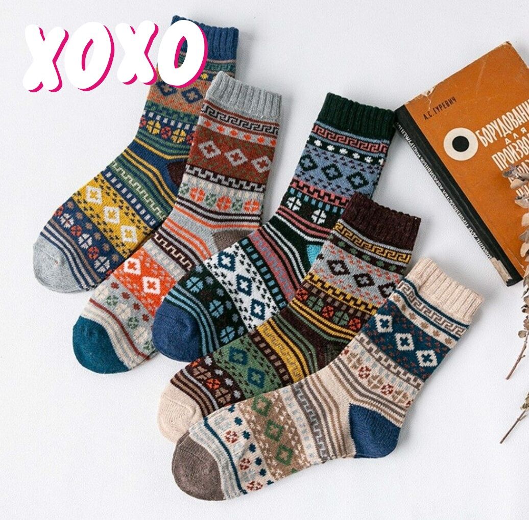 Set 5 đôi tất thổ cẩm m10 dấu cộng