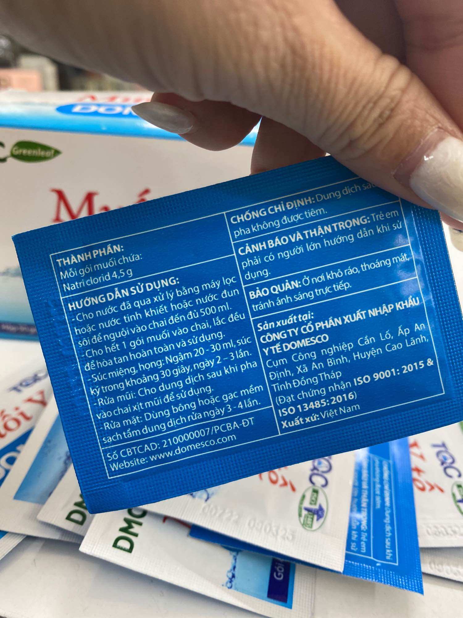 Gói muối đa công dụng ( Hộp 50 Gói )