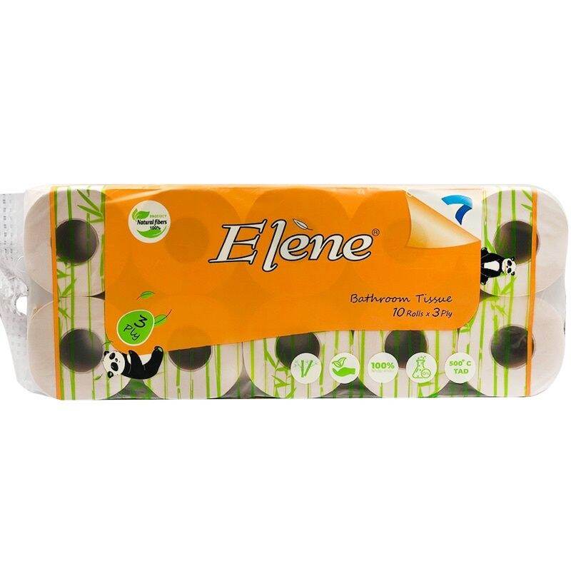 CHÍNH HÃNG] GIẤY VỆ SINH ELENE TRE CAO CẤP 10 CUỘN X 3 LỚP CÓ LÕI