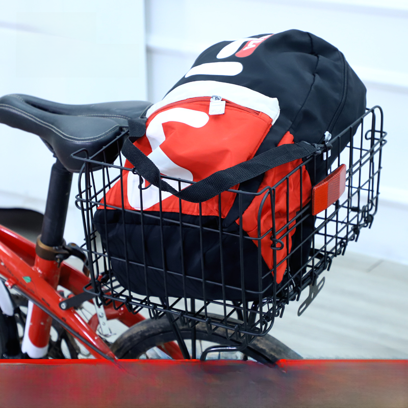 Giỏ Xe Đạp Gấp Sau Bằng Kim Loại Trung Bình Chống Mưa Không Có Nắp Dành Cho Trẻ Em Và Người Lớn Dùng Để Đựng Đồ Đi Bộ Đường Dài