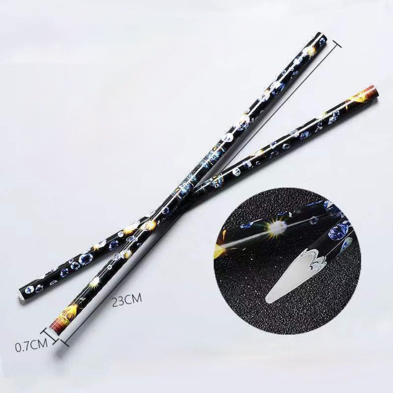 Bút sáp chấm đá, đính đá nail