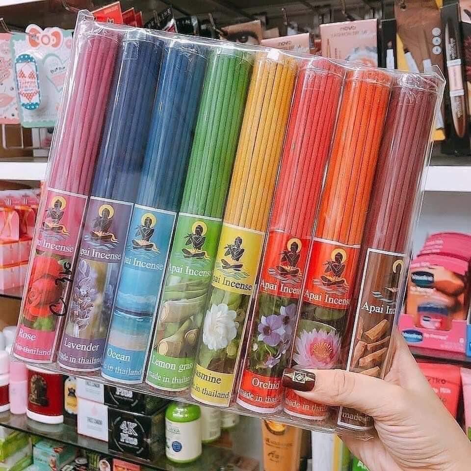 Set 8bó nhang thơm Thái Lan thảo dược đủ màu