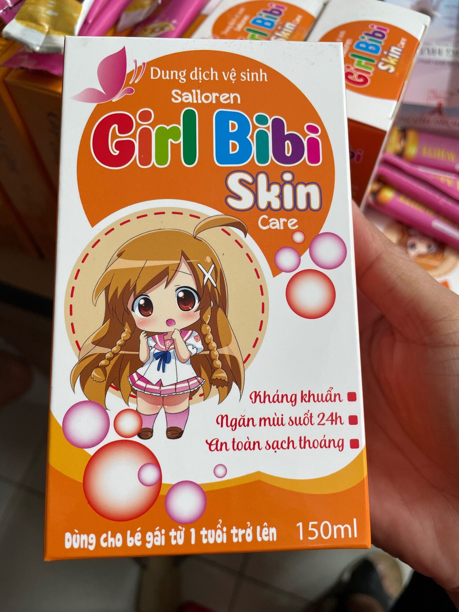 Nước rửa vệ sinh cho bé