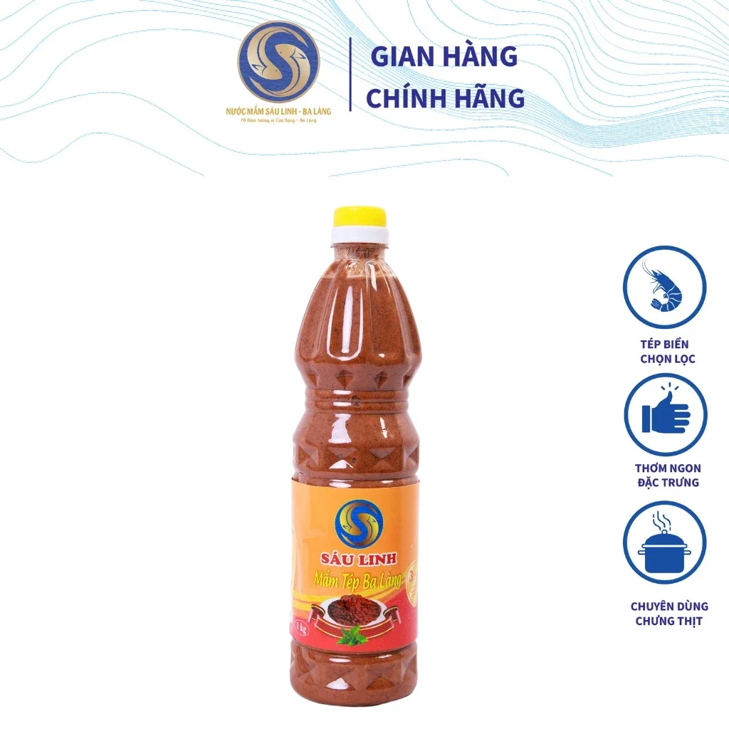 Mắm Tép chưng thịt Ba Làng Thanh Hóa chai 1 lít