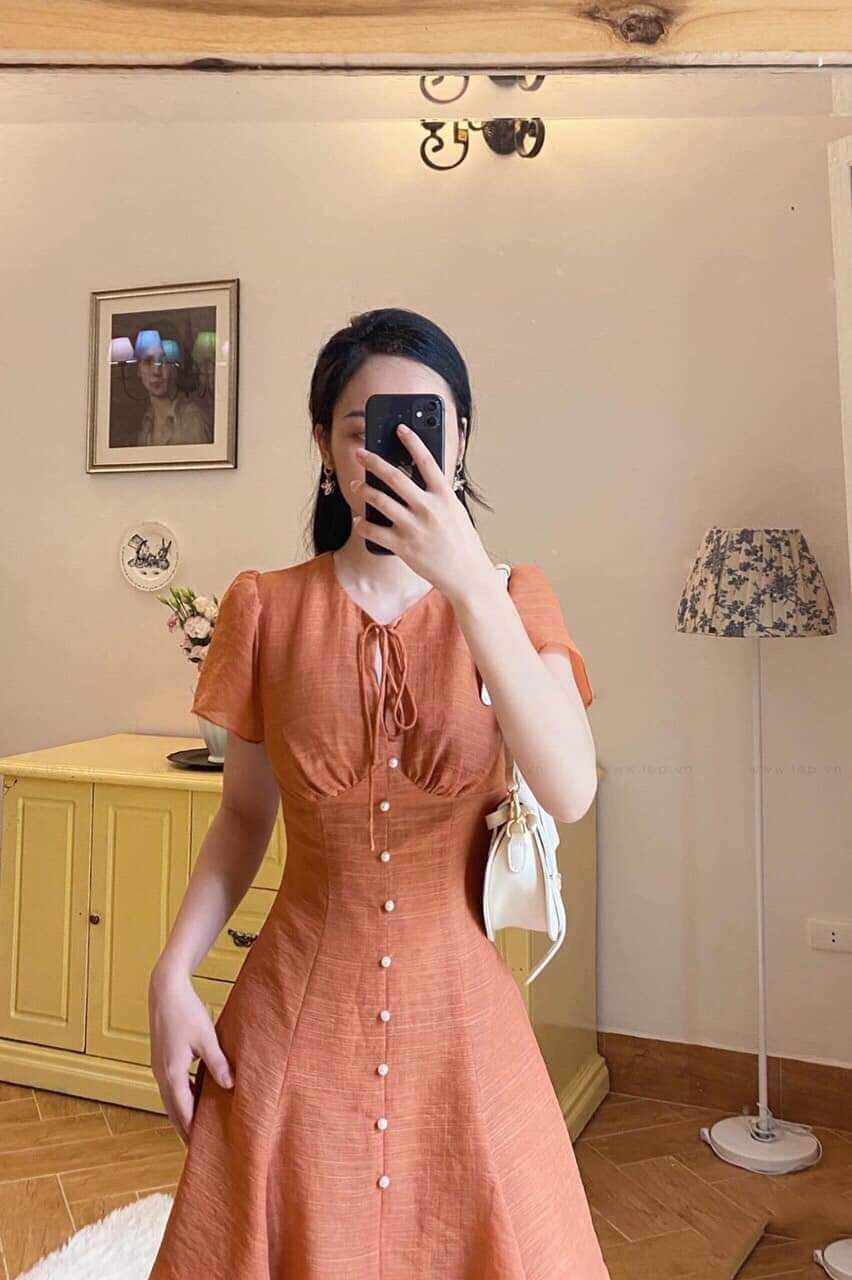 Váy thiết kế Vintage RubiShop