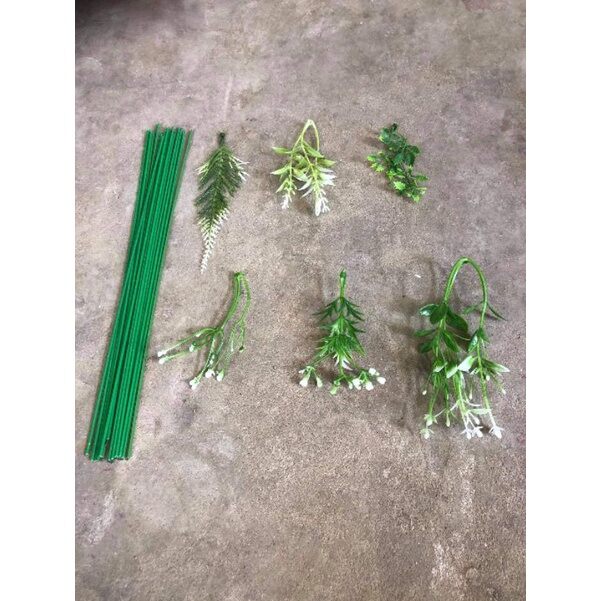 100gram cỏ điểm trang trí_hoa giả, hoa lụa
