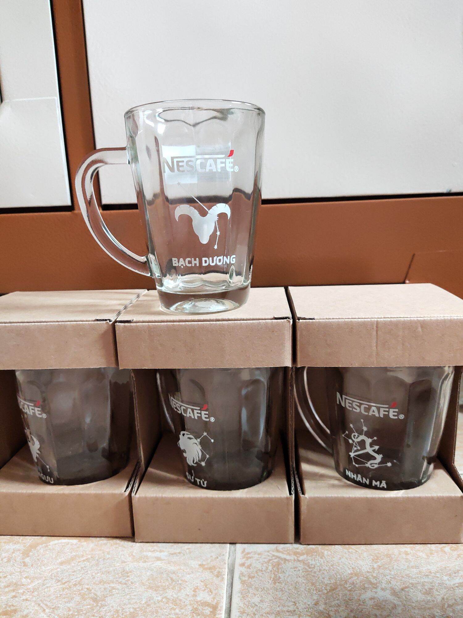 Bộ 6 ly thuỷ tinh có quai cầm 340ml