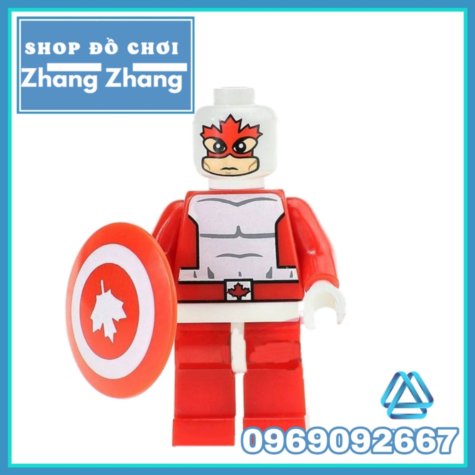 Đồ chơi Xếp hình gồm Vindicator - Captain Canuck - Yondu Melter - Prowler - Luke Cage - Hellboy Minifigures Kopf KF6029