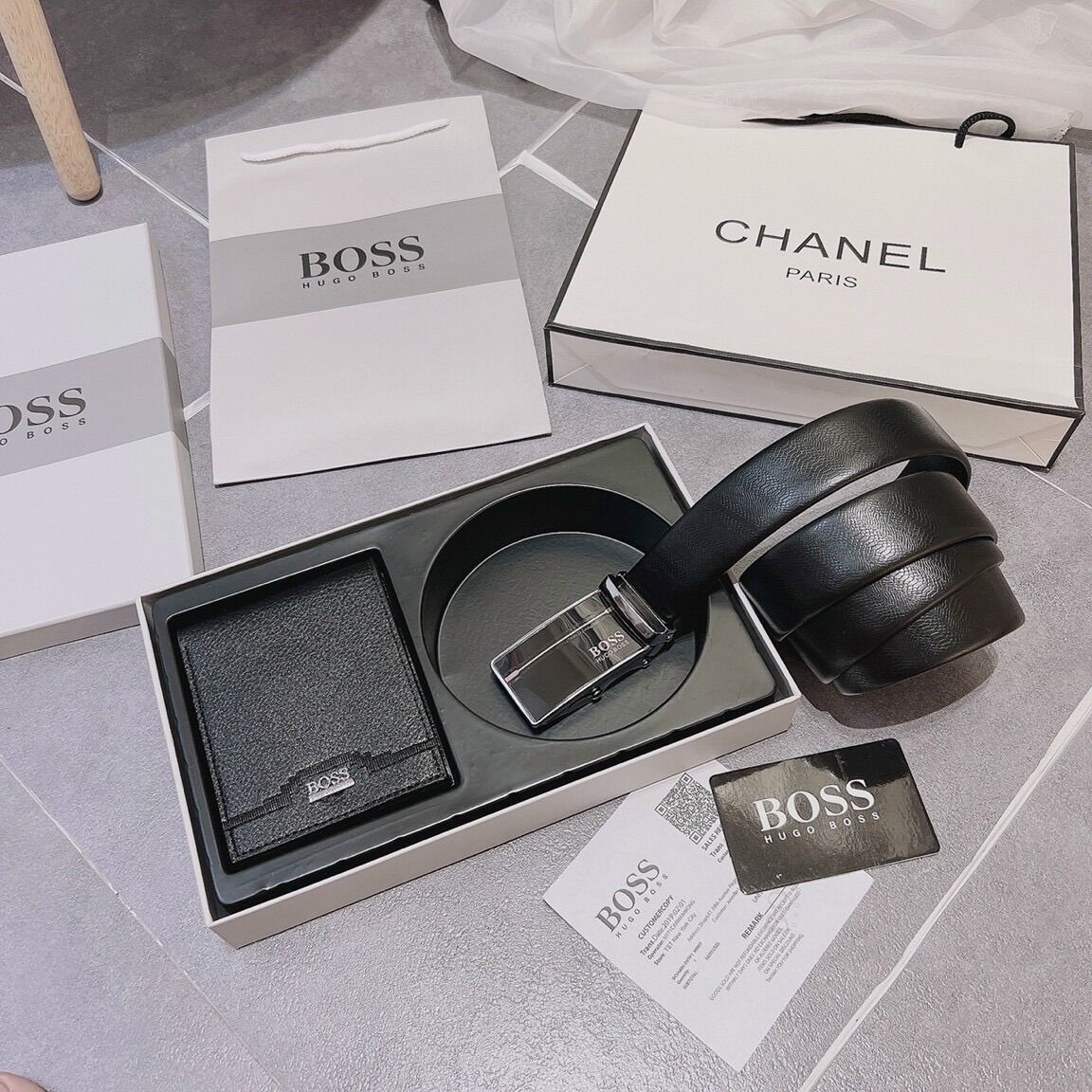 Combo ví và thắt lưng boss sang xịn