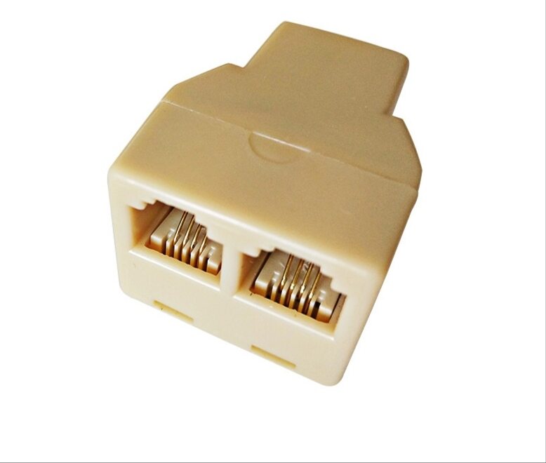 Đầu chia line điện thoại bàn 1 ra 2 , bộ chia RJ11 tín hiệu điện thoại 1-2