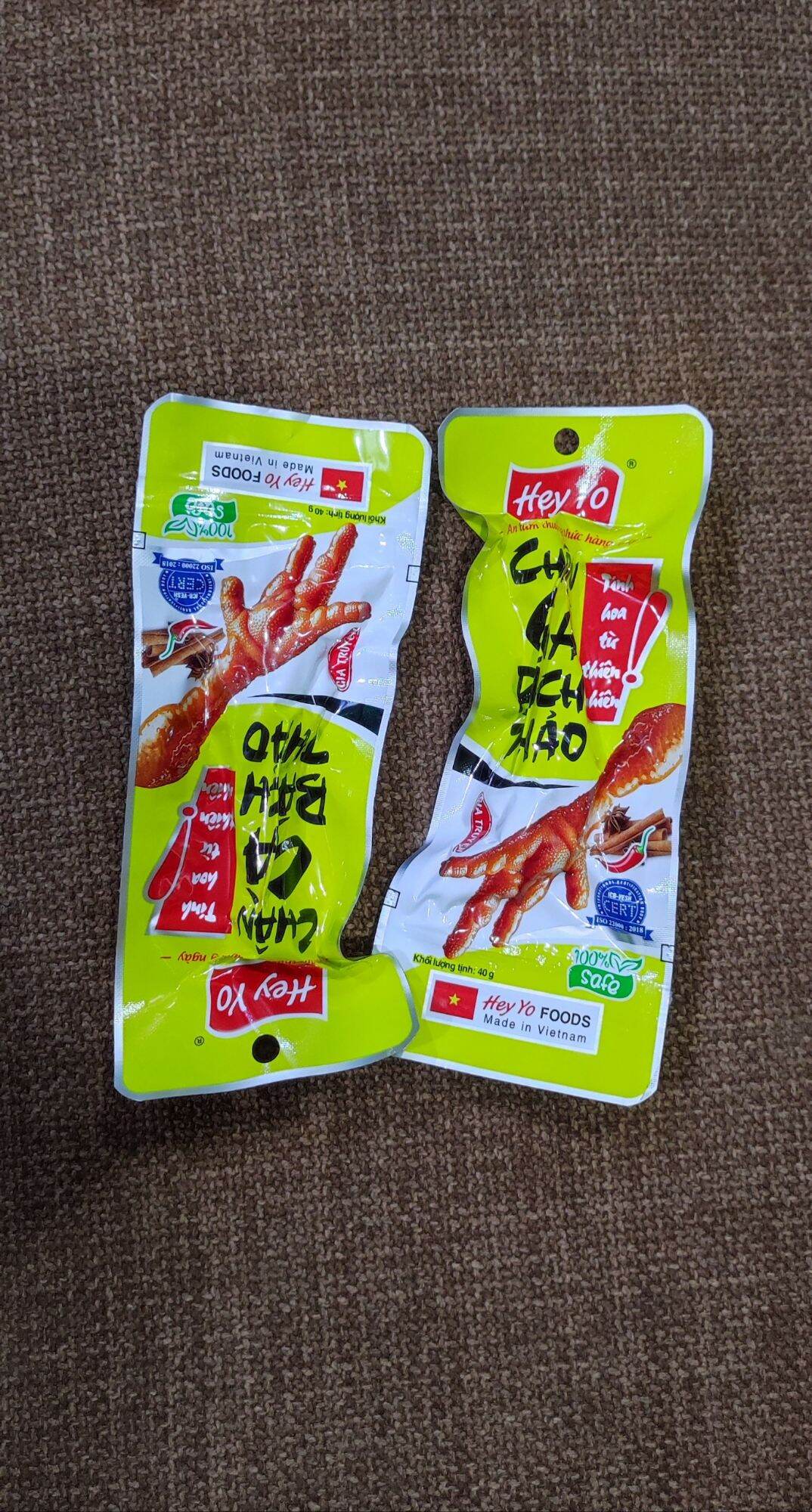 Chân gà bách thảo Heyyo gói 40g hút chân không cay ngon sần sật