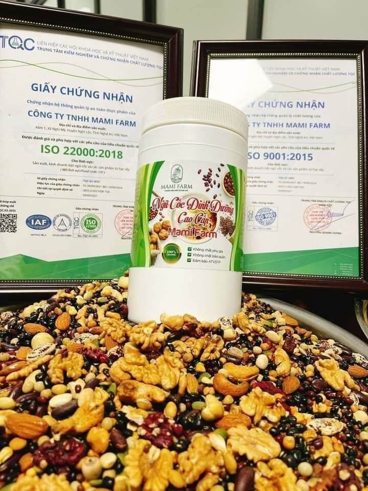 Ngũ cốc mami farm hộp 1kg