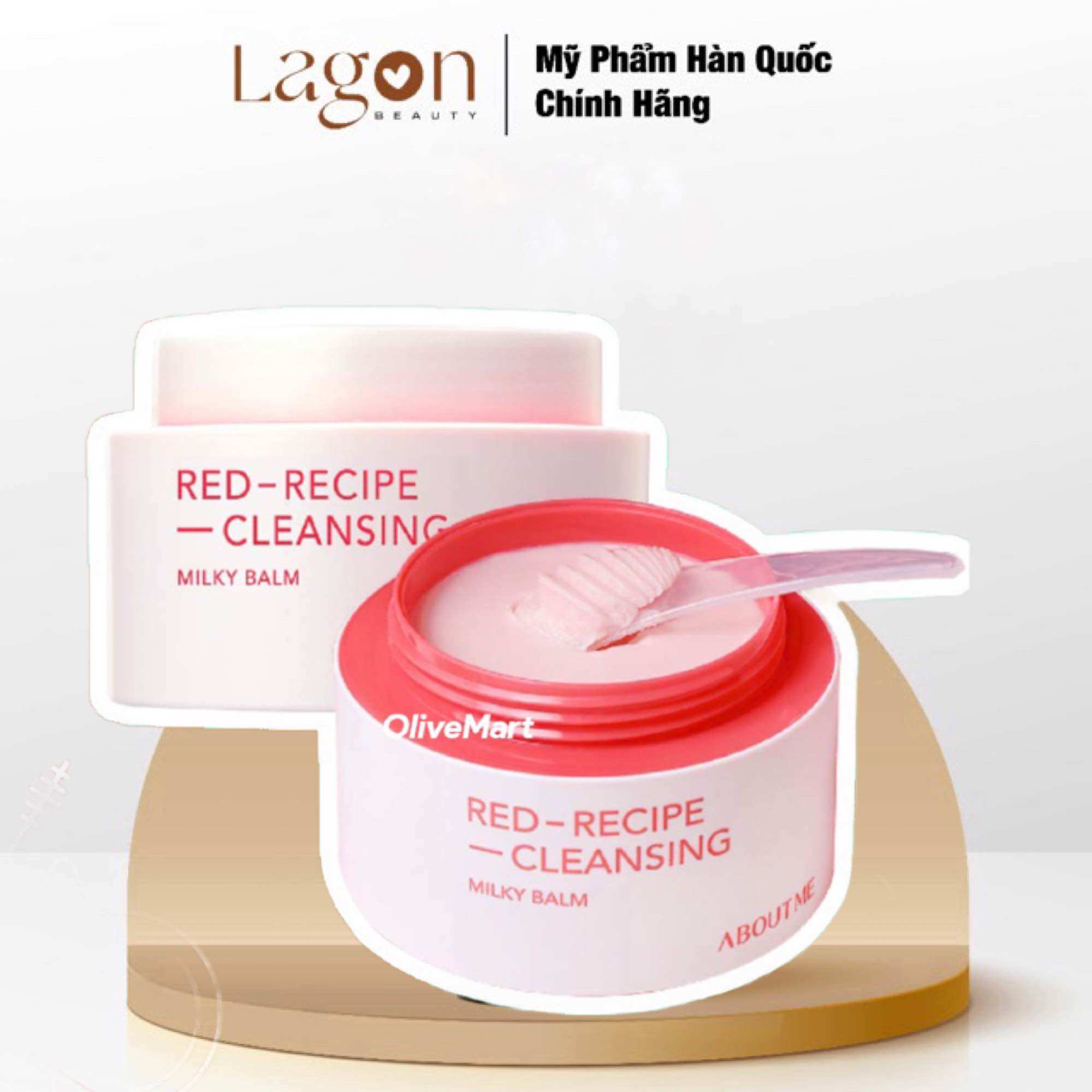 Sáp tẩy trang sữa about me red recipe cleasing milk balm 90ml