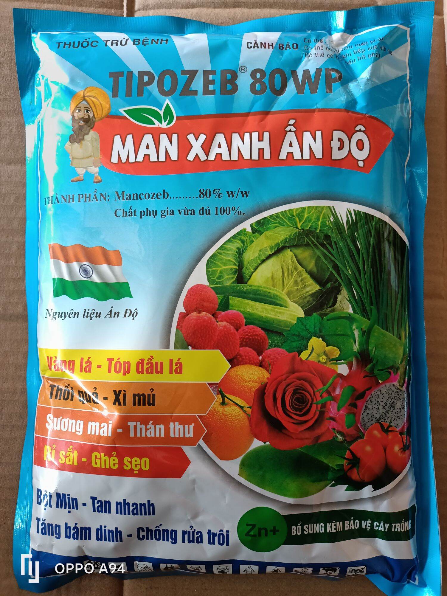TIPOZEP 80wp MAN XANH Ấn Độ