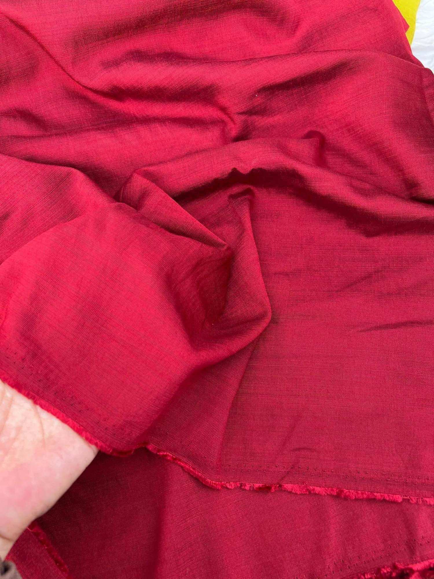 [Xả kho] Vải đũi tơ xước cotton mềm mát hàng cây cắt mét theo yêu cầu