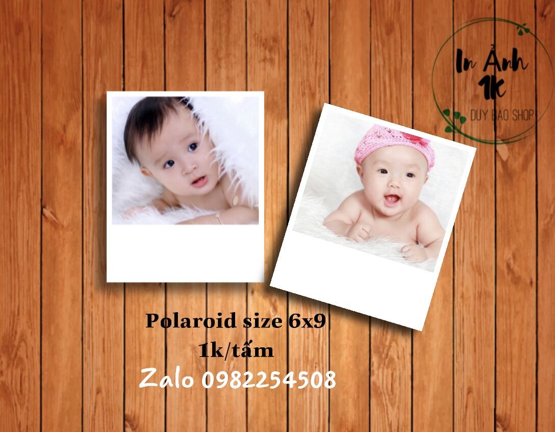 Ảnh Polaroid size 6x9 chỉ 1k