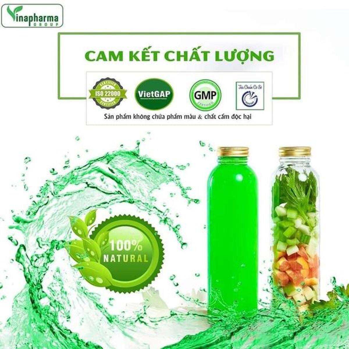 Nước Ép Cần Tây, Tảo Xoắn, Diệp Lục, Collagen, Glutathion Green Beauty Thành phần: Cần tây, tảo xoắn, diệp lục, collagen, glutathion Đóng gói: Hộp 30+2 gói Bảo quản: Nơi khô ráo, tránh nhiệt độ cao và ánh nắng trực tiếp