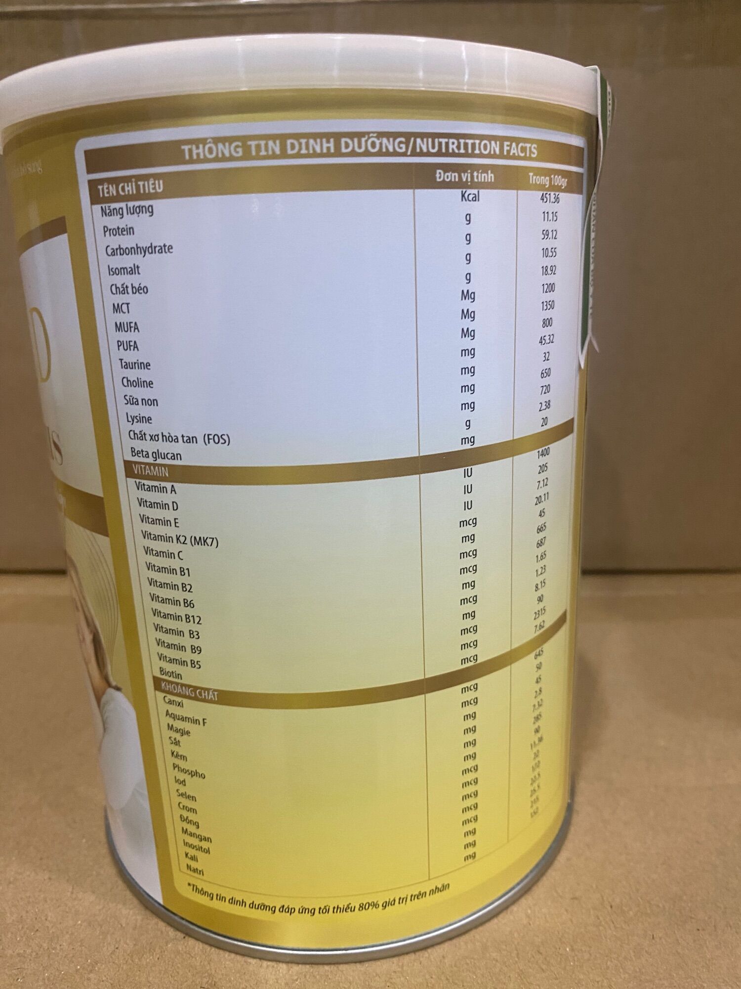 Sữa Hạt Xương Khớp OBISURE GOLD PLUS ( lon 900g datte mới sản xuất)