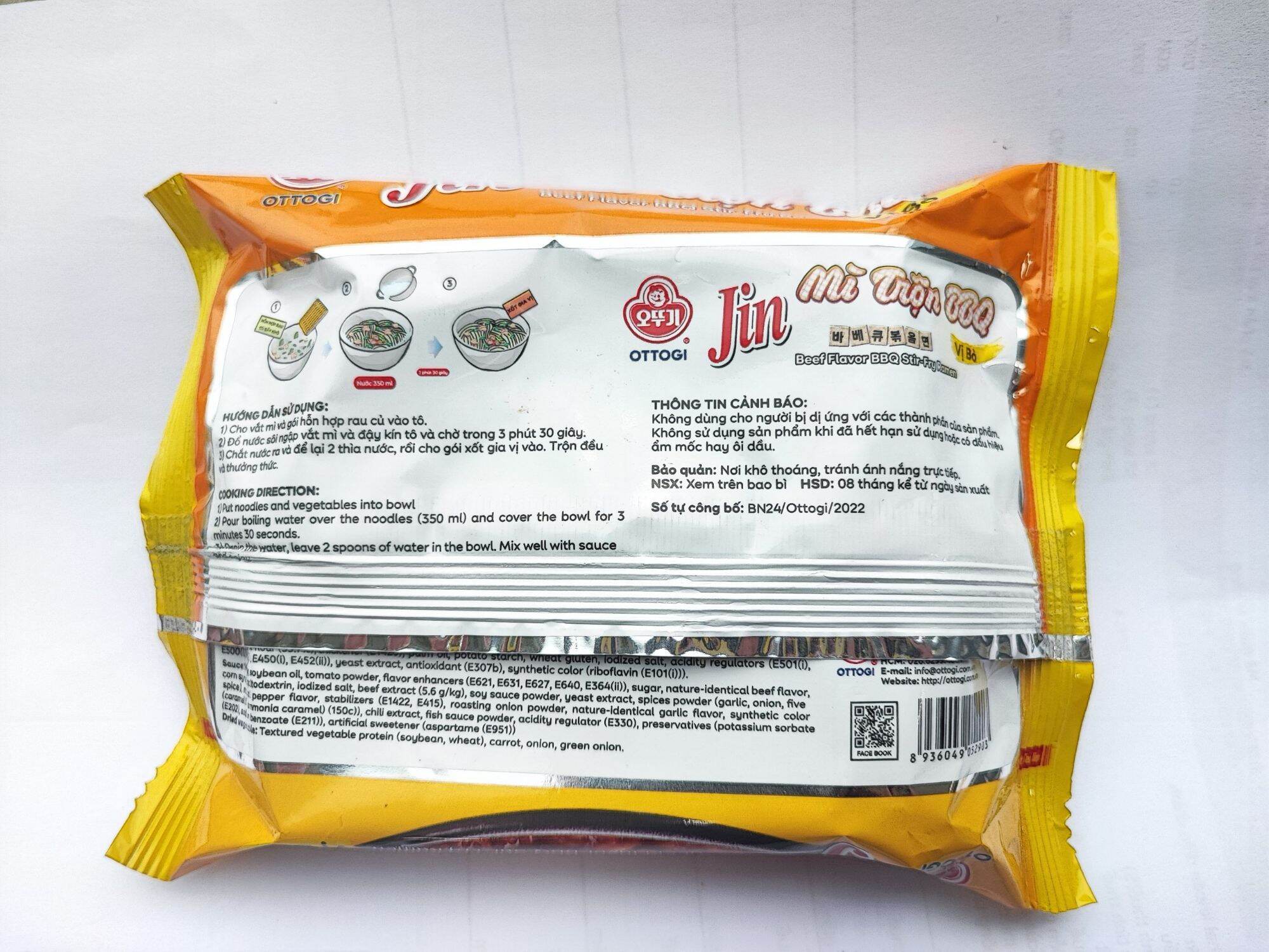 (New) Mì ăn liền- Mì trộn BBQ vị bò 70g
