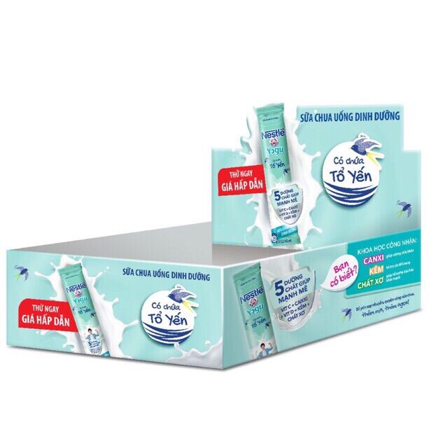 [HCM]Sữa chua Yogu yến thùng 28 bịch x 85ml