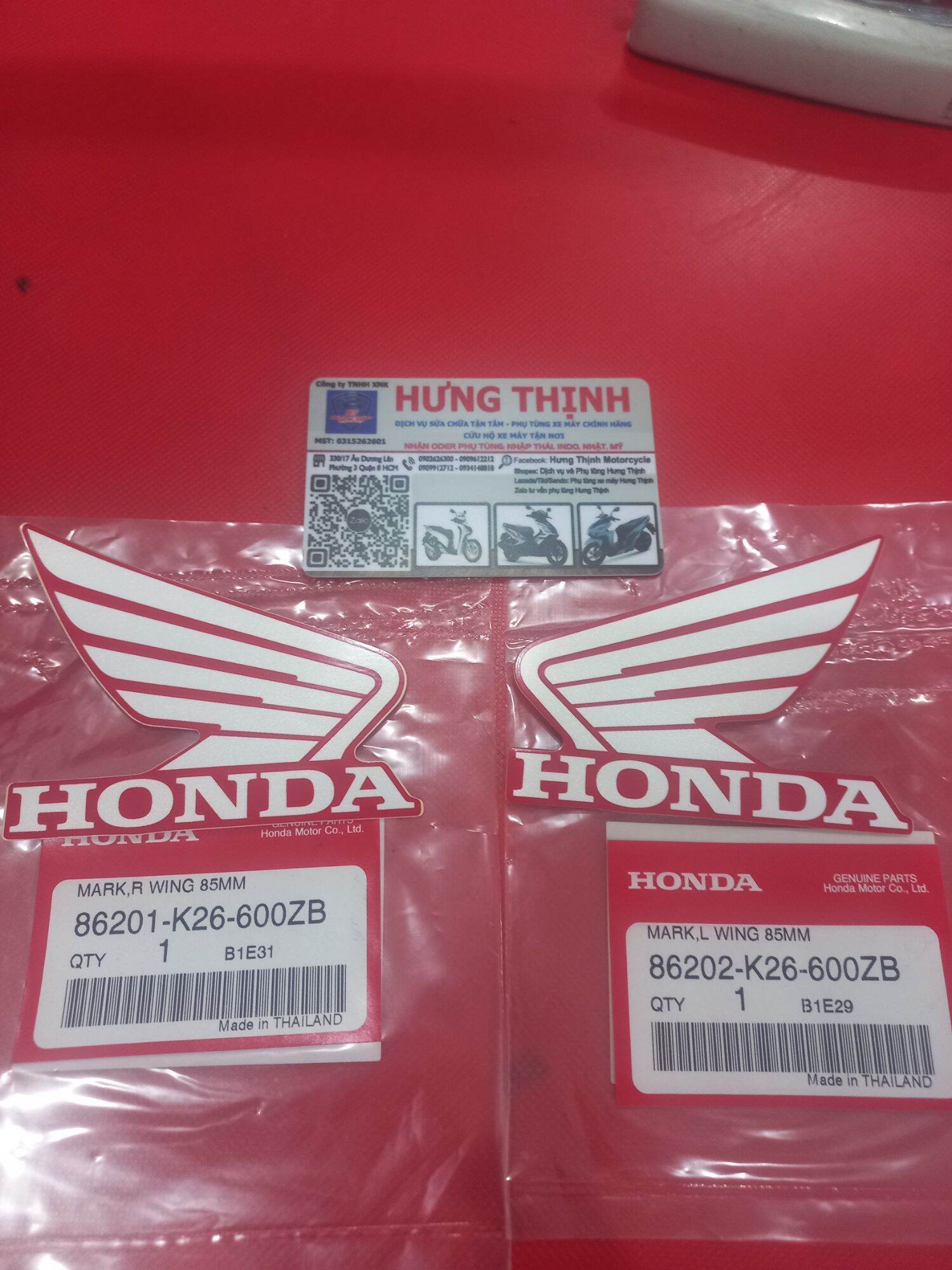Cặp tem cánh chim Nhập Thái