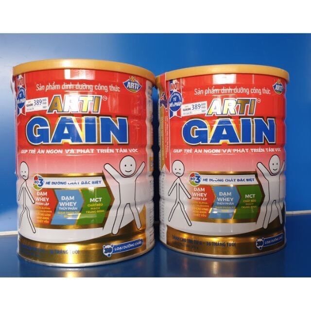 Sữa bột Arti Gain 900g màu đỏ - date mới