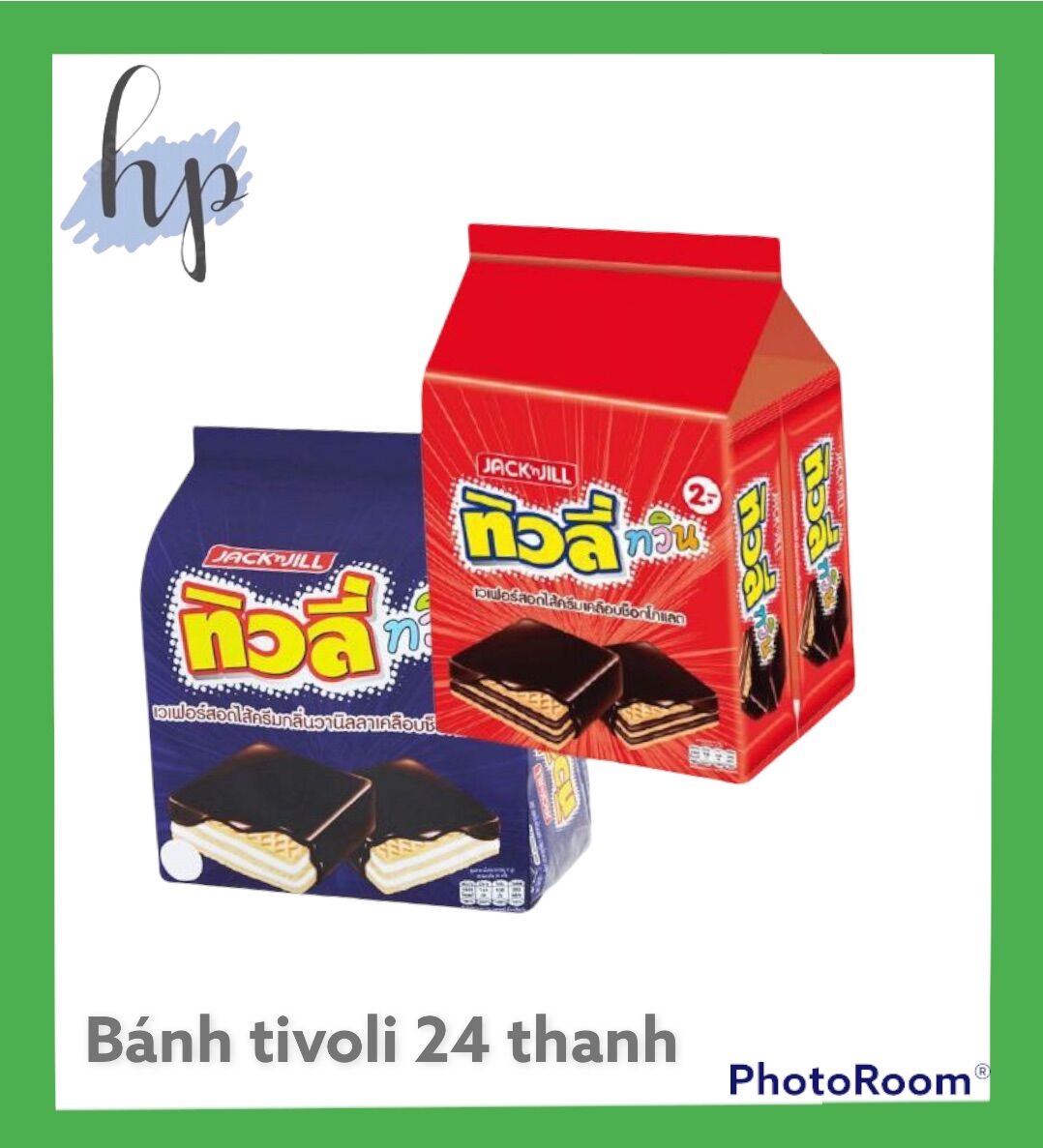 Bánh Xốp Tivoli Phủ Socola nhân Socola và Vani