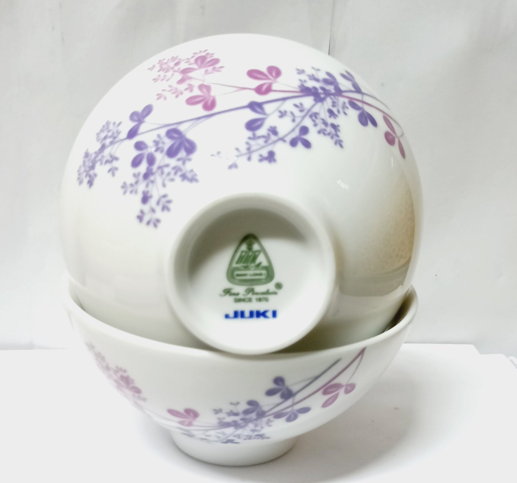 Bộ 10 chén cơm Cỏ Tím - gốm sứ Minh Long
