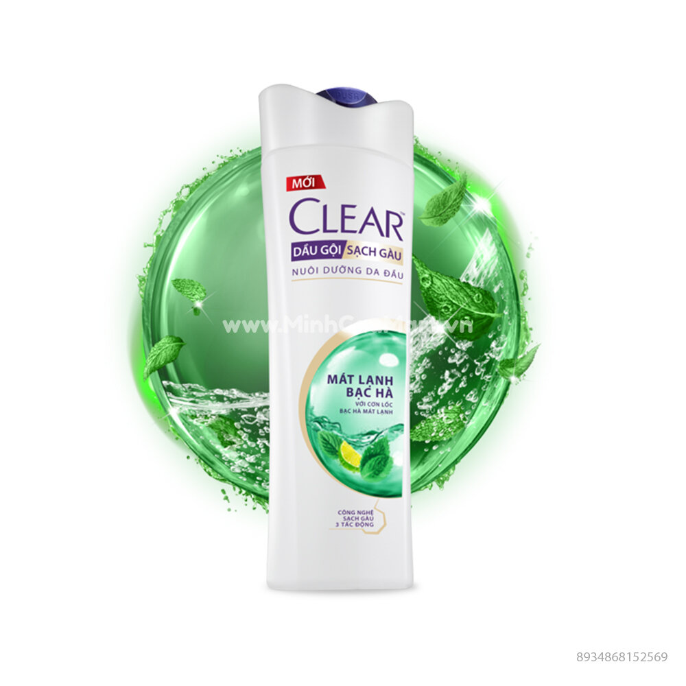 DẦU GỘI CLEAR BẠC HÀ 630G