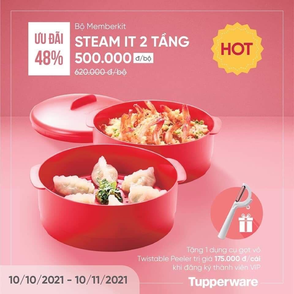 Xửng hấp 2 tầng Tupperware