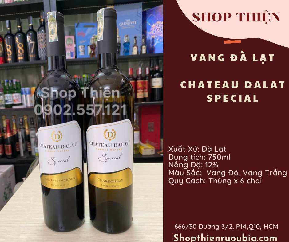 Vang Đà Lạt CHATEAU DALAT SPECIAL Wine 12% 750ml