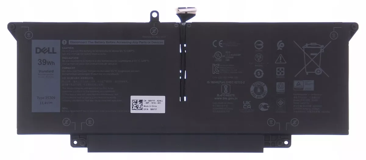 New 35J09 Battery Fits for Dell Latitude 7310 7410 WY9MP XMV7T YJ9RP 11.4V/39Wh