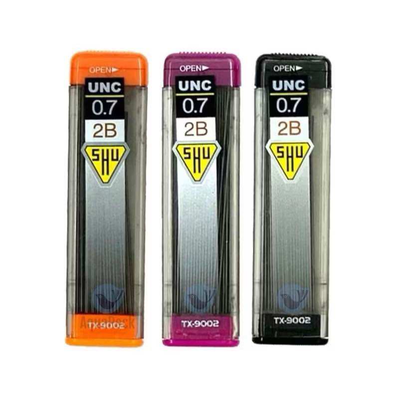 Combo 3 hộp ruột chì kim 9002 nét 0.5mm 0.7mm, ruột chì kim 9002, ống đựng ruột chì kim bút chì kim