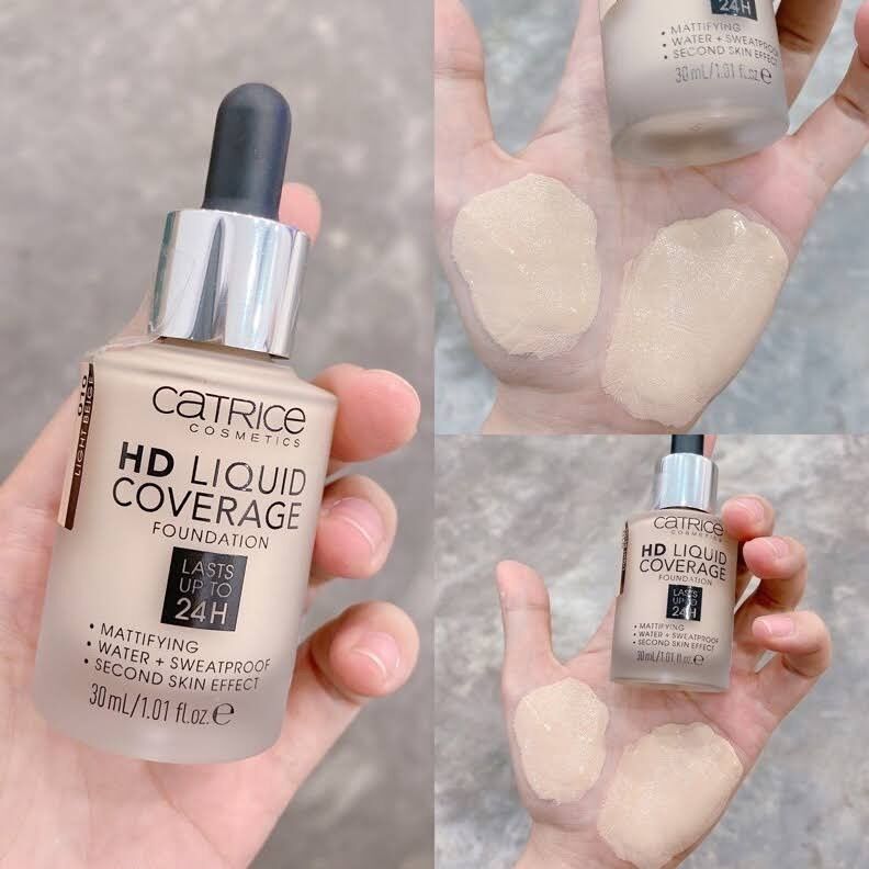 [Hàng Đức] Kem Nền Catrice HD Liquid Coverage Foundation 24h 30ml