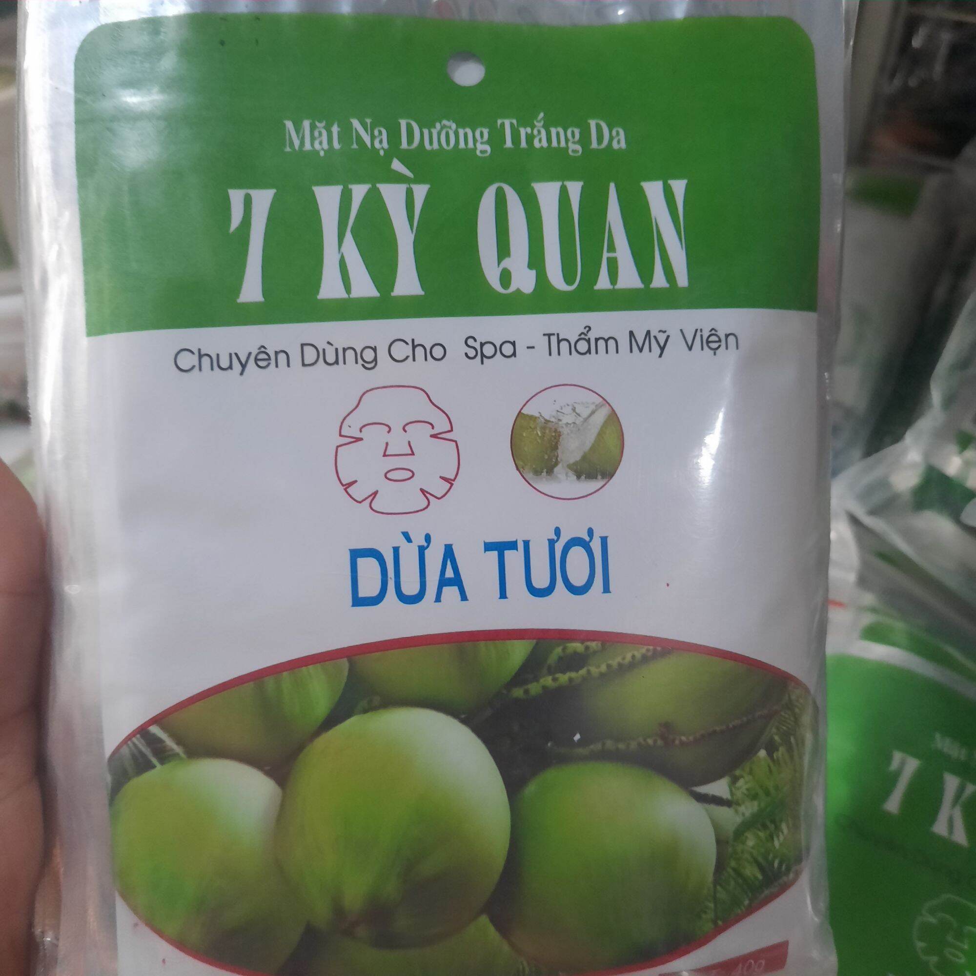 combo 10 miếng mặt nạ dưỡng da dừa tươi