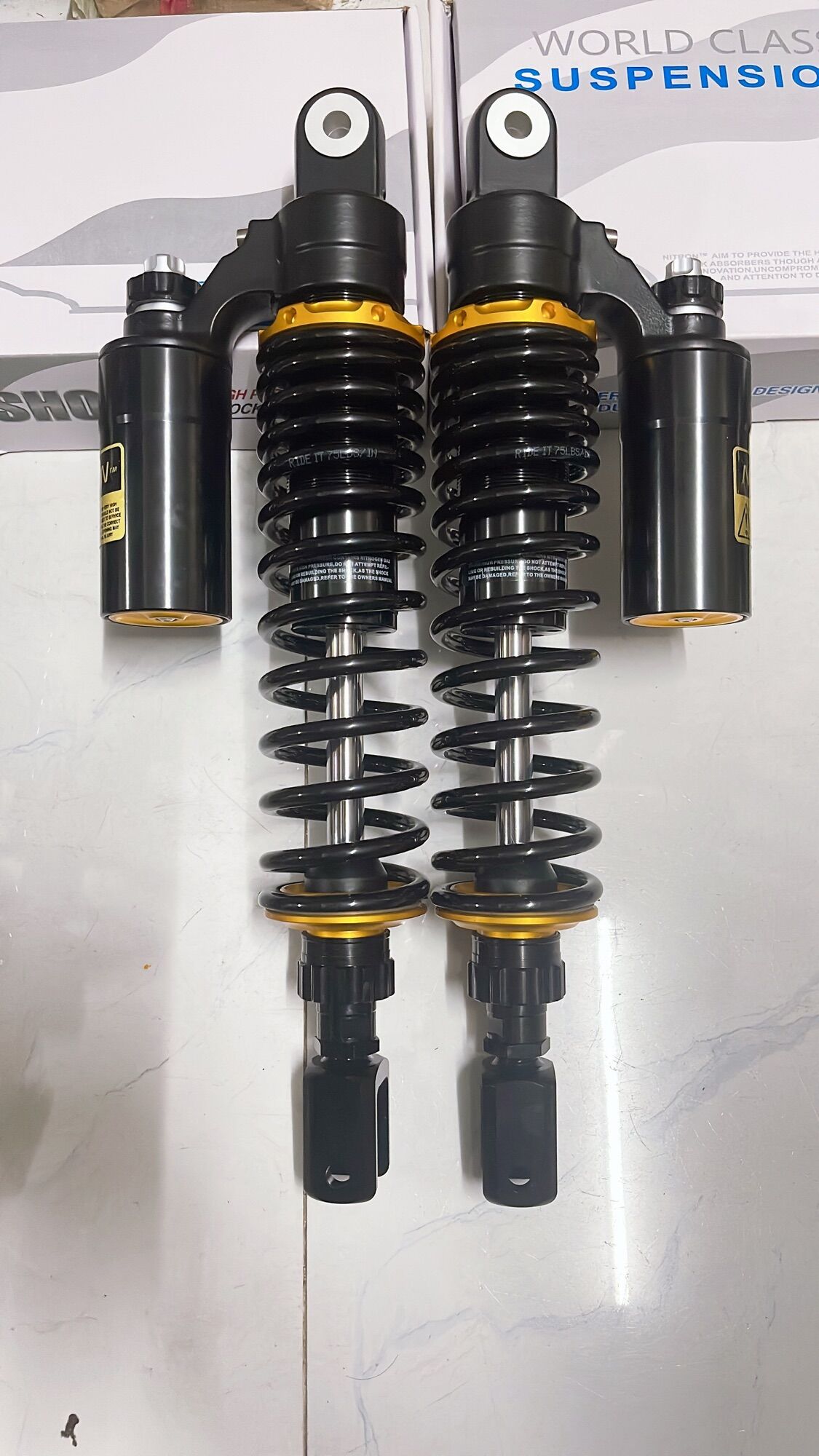 Phuộc nhún nitron shvn full đen