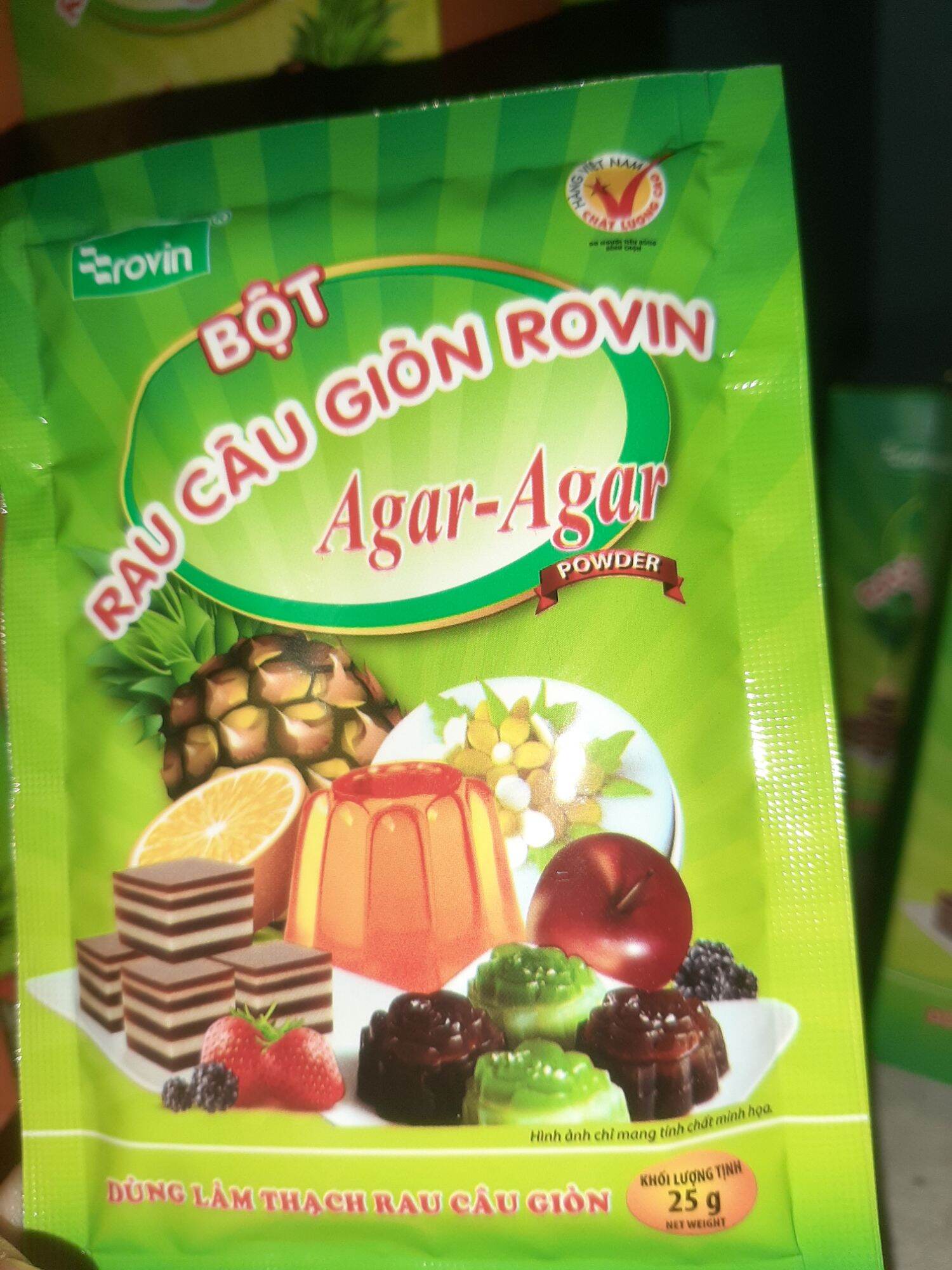 (2 gói =50g) BỘT rau câu giòn Hoàng yến